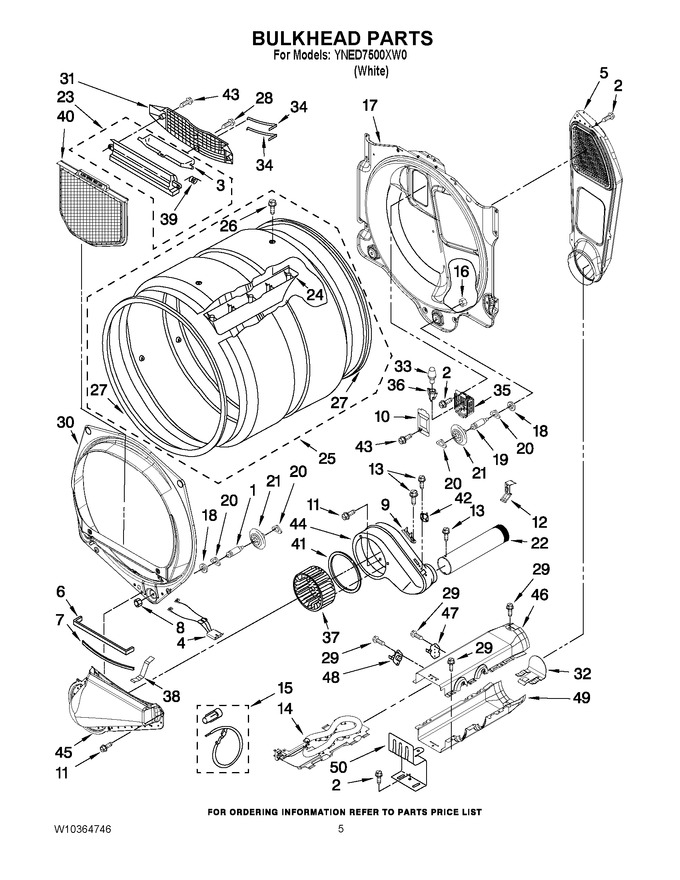 Diagram for YNED7500XW0