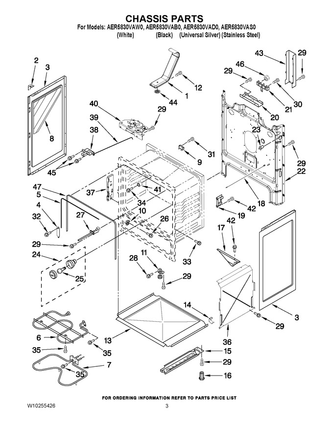 Diagram for AER5830VAS0