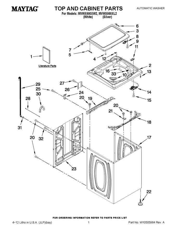Diagram for MVWX500XW2