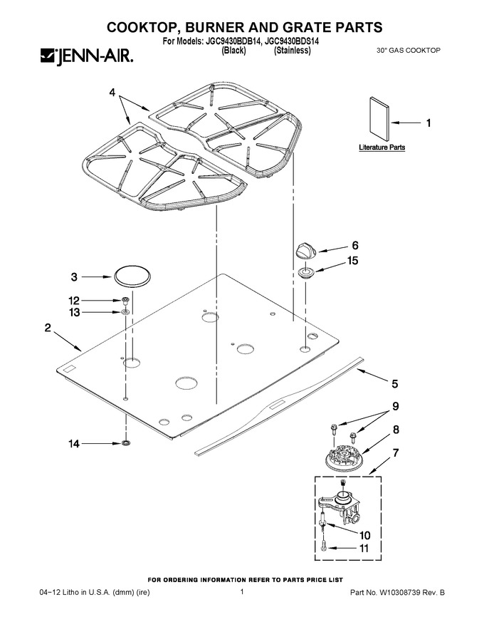 Diagram for JGC9430BDB14
