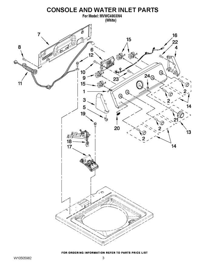 Diagram for MVWC400XW4