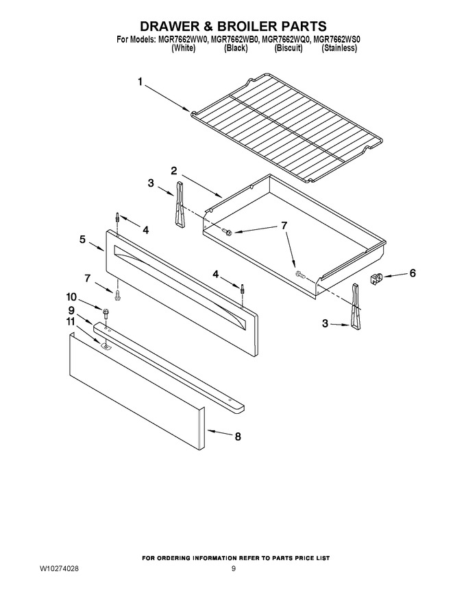 Diagram for MGR7662WW0
