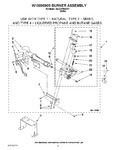 Diagram for 06 - W10096909 Burner Assembly