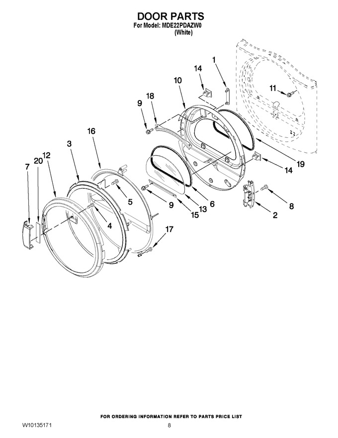 Diagram for MDE22PDAZW0