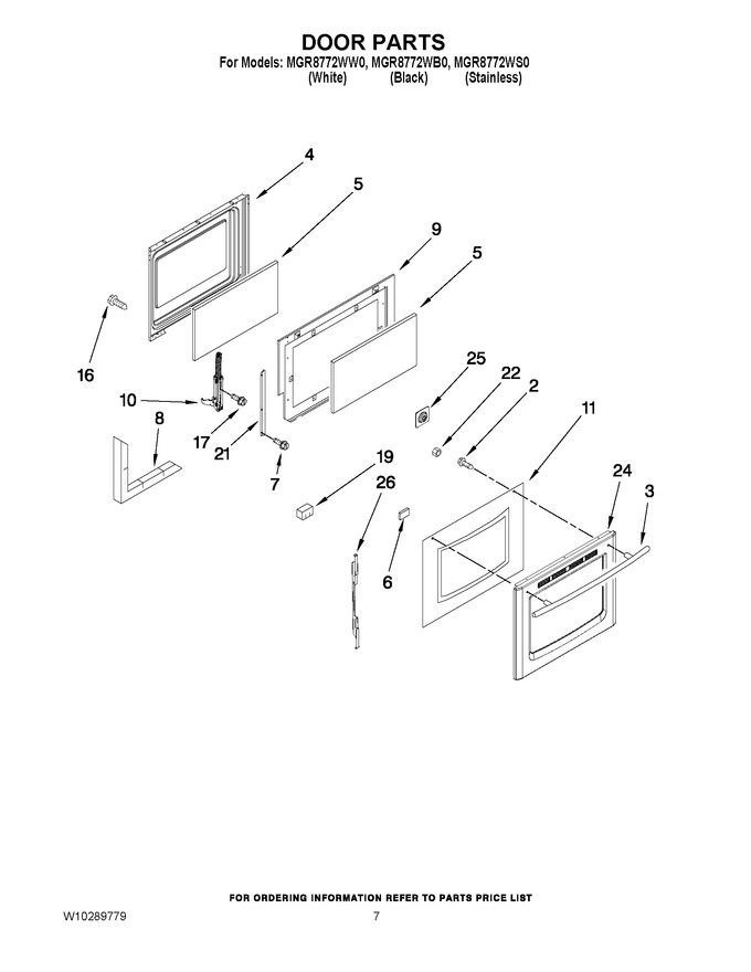 Diagram for MGR8772WW0