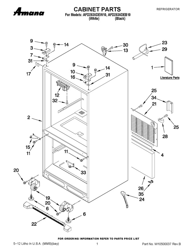 Diagram for AFD2535DEW10