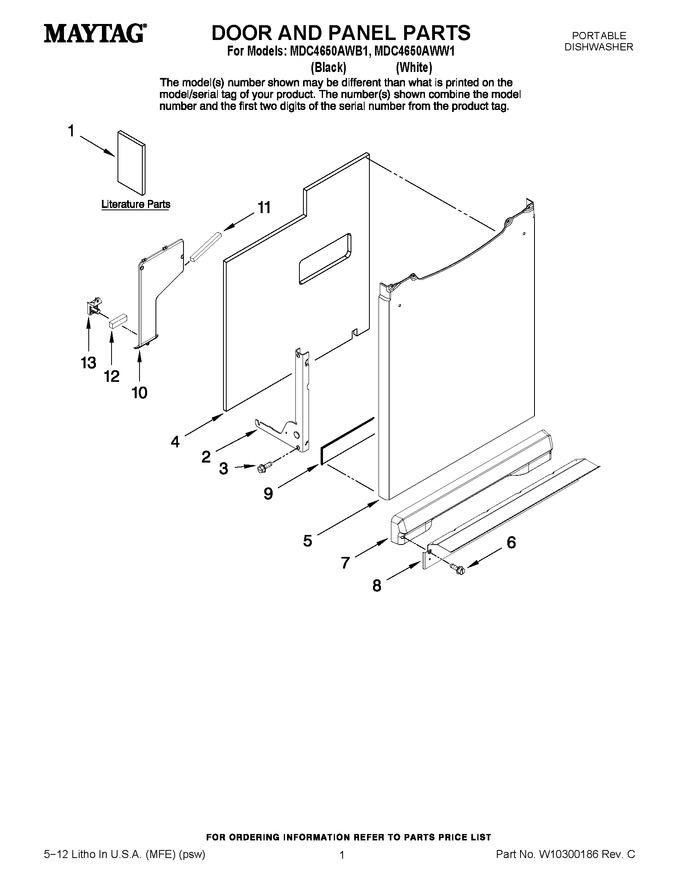 Diagram for MDC4650AWW1