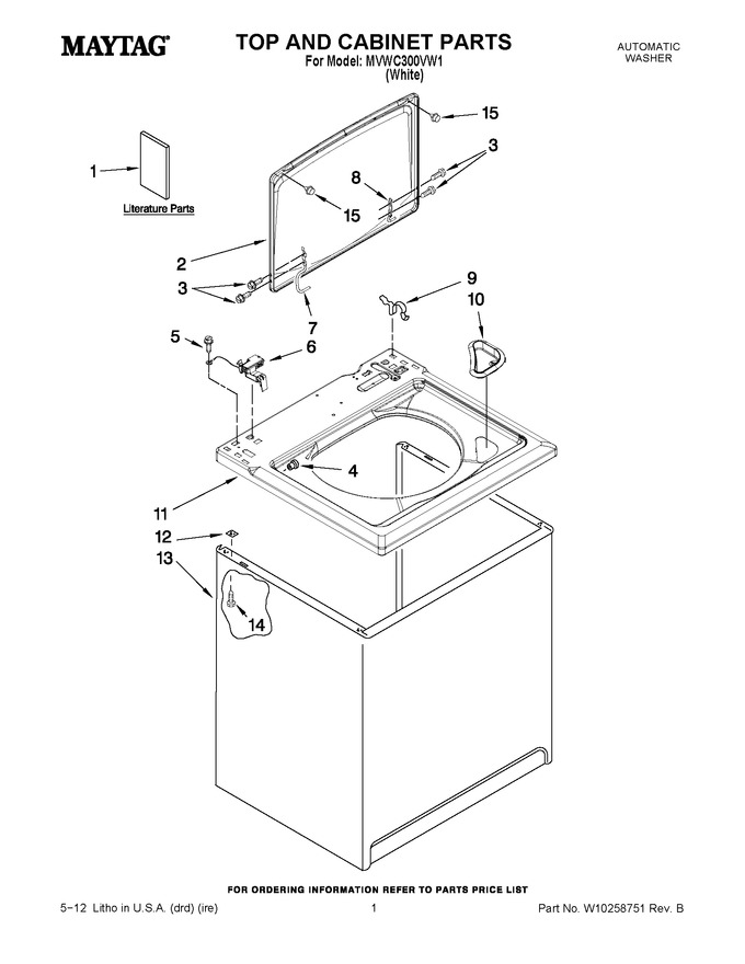 Diagram for MVWC300VW1