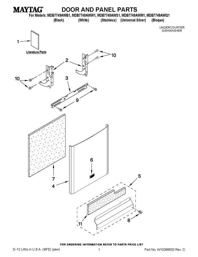 Diagram for MDB7749AWW1