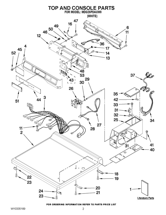 Diagram for MDG25PDAXW0