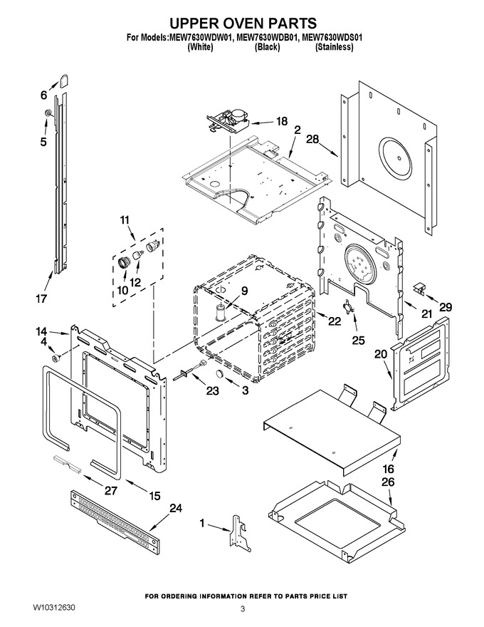 Diagram for MEW7630WDB01