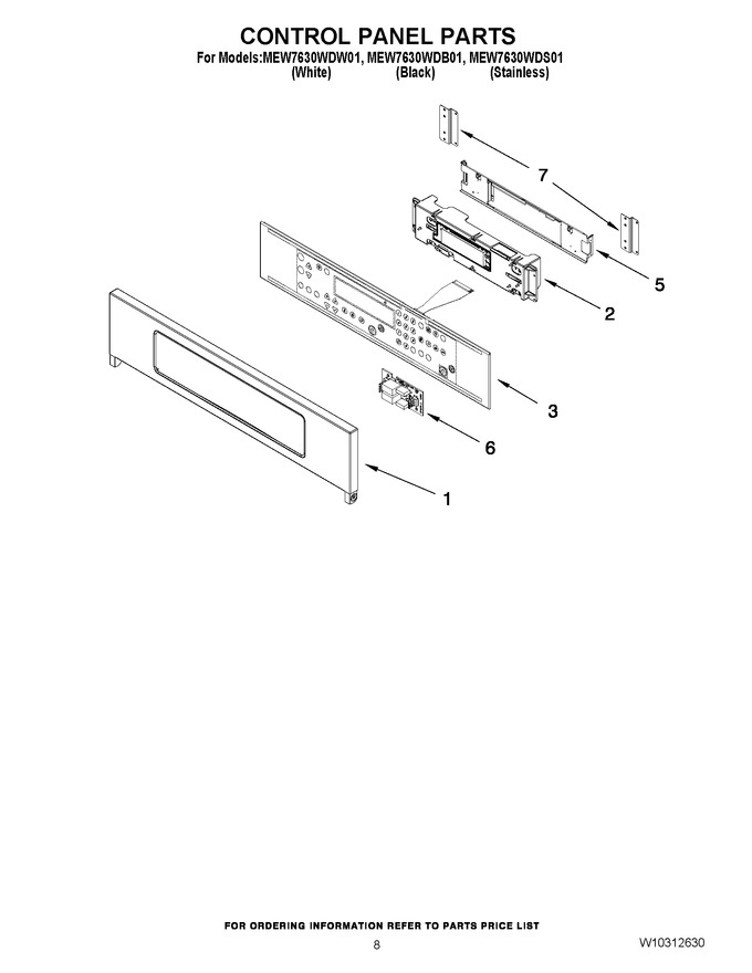 Diagram for MEW7630WDB01