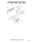 Diagram for 02 - Control Panel And Latch Parts