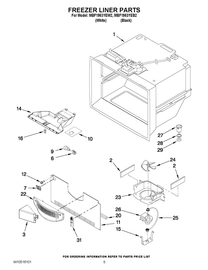 Diagram for MBF1953YEW2