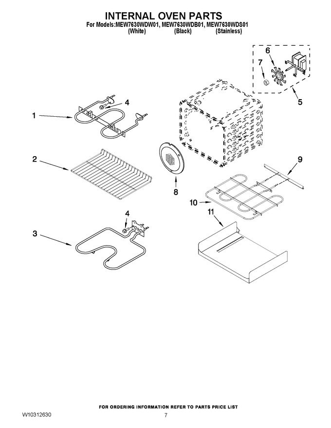 Diagram for MEW7630WDB01