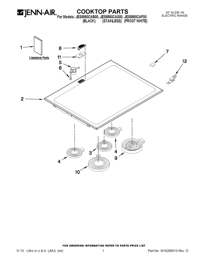 Diagram for JES8850CAS00