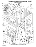 Diagram for 01 - Lower Cabinet And Front Panel Parts