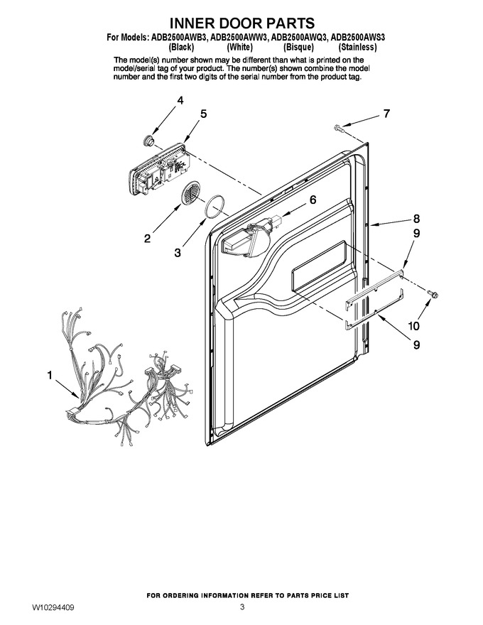 Diagram for ADB2500AWB3