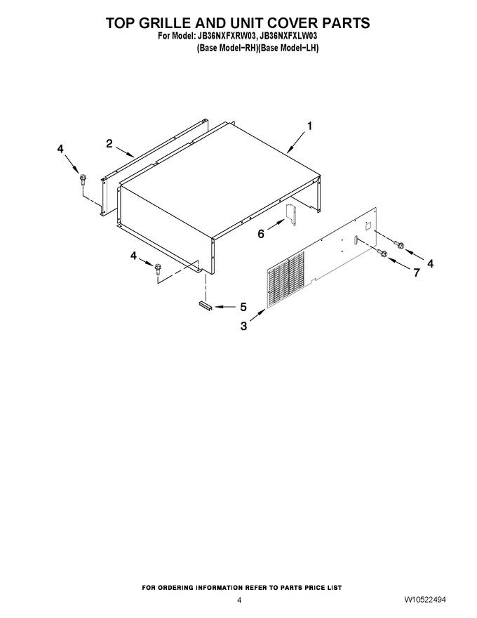 Diagram for JB36NXFXLW03