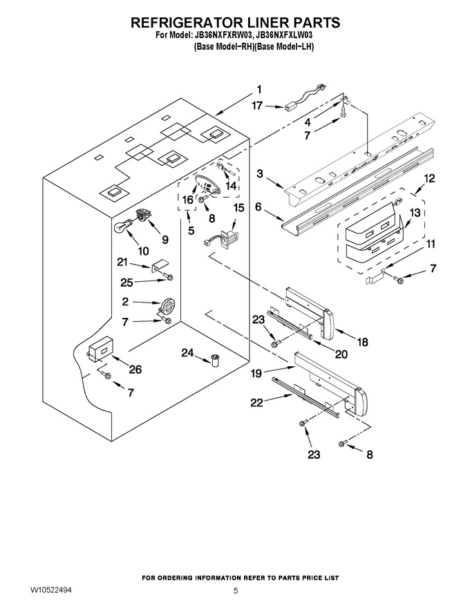 Diagram for JB36NXFXLW03