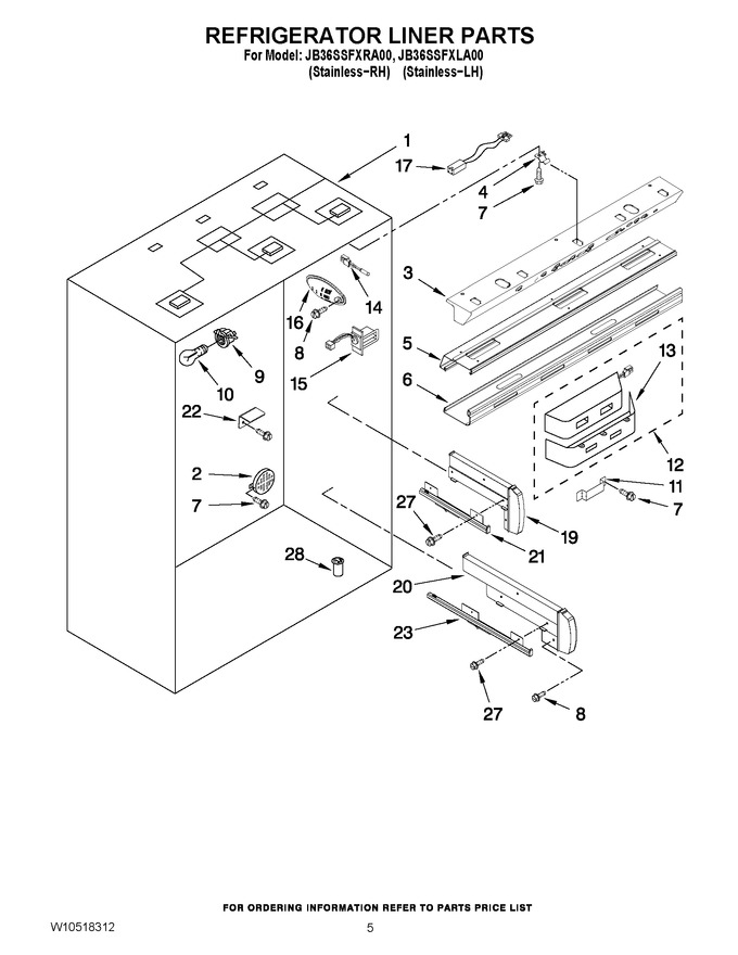 Diagram for JB36SSFXLA00