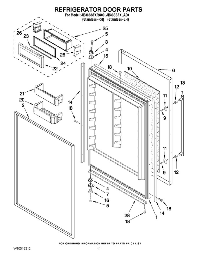 Diagram for JB36SSFXLA00