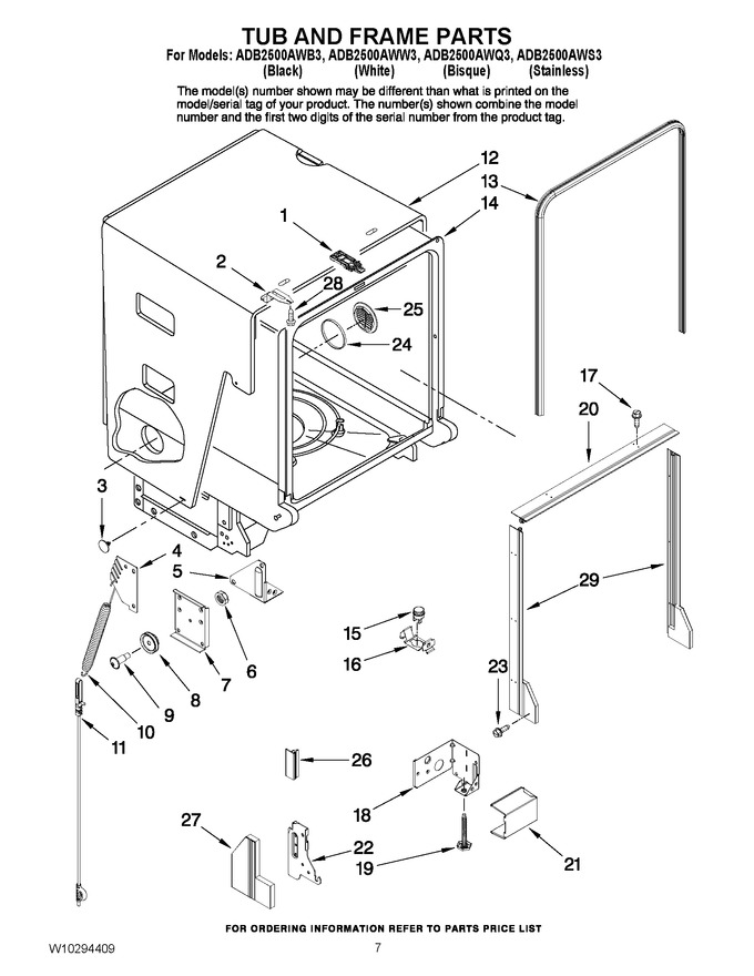 Diagram for ADB2500AWB3