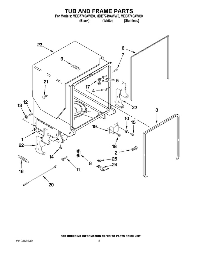 Diagram for MDB7749AWS0