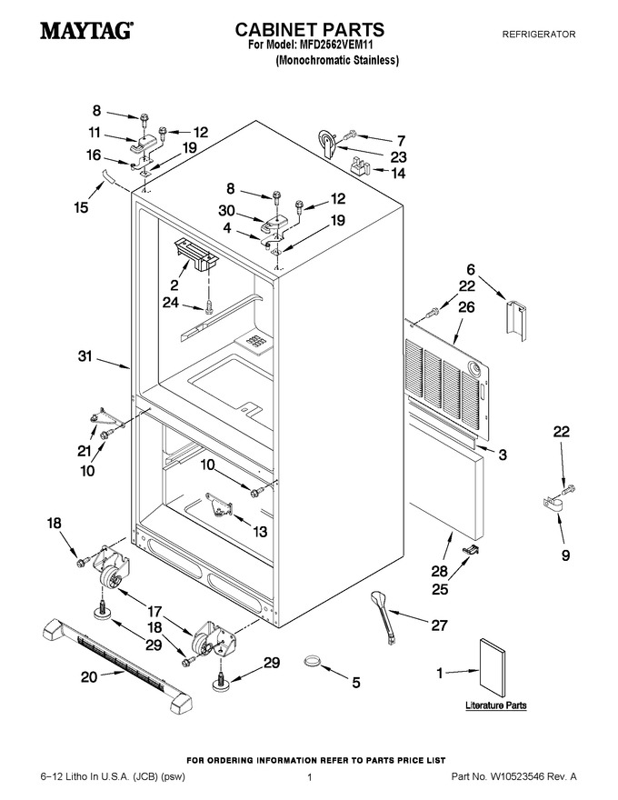 Diagram for MFD2562VEM11