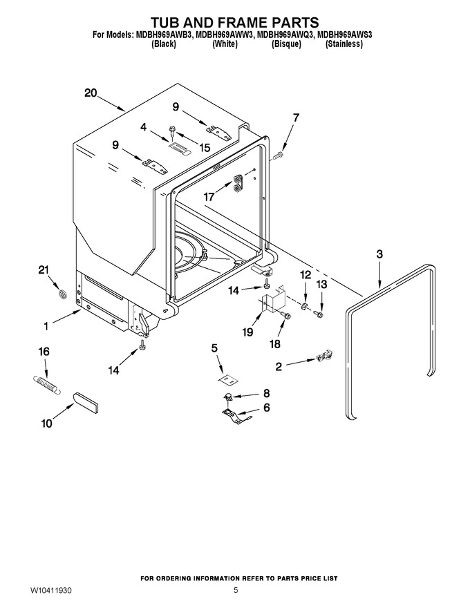 Diagram for MDBH969AWS3