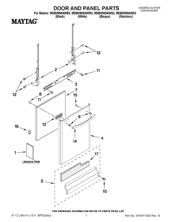 Diagram for MDBH969AWB3