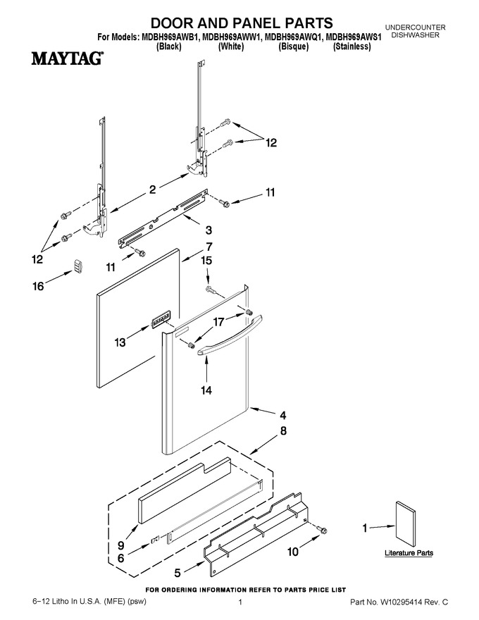 Diagram for MDBH969AWW1