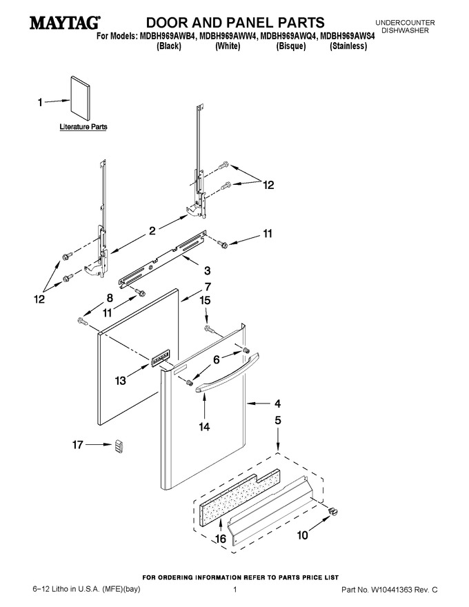 Diagram for MDBH969AWB4