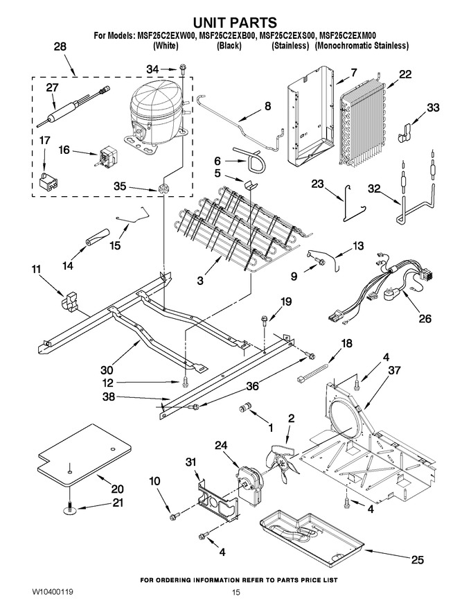 Diagram for MSF25C2EXW00