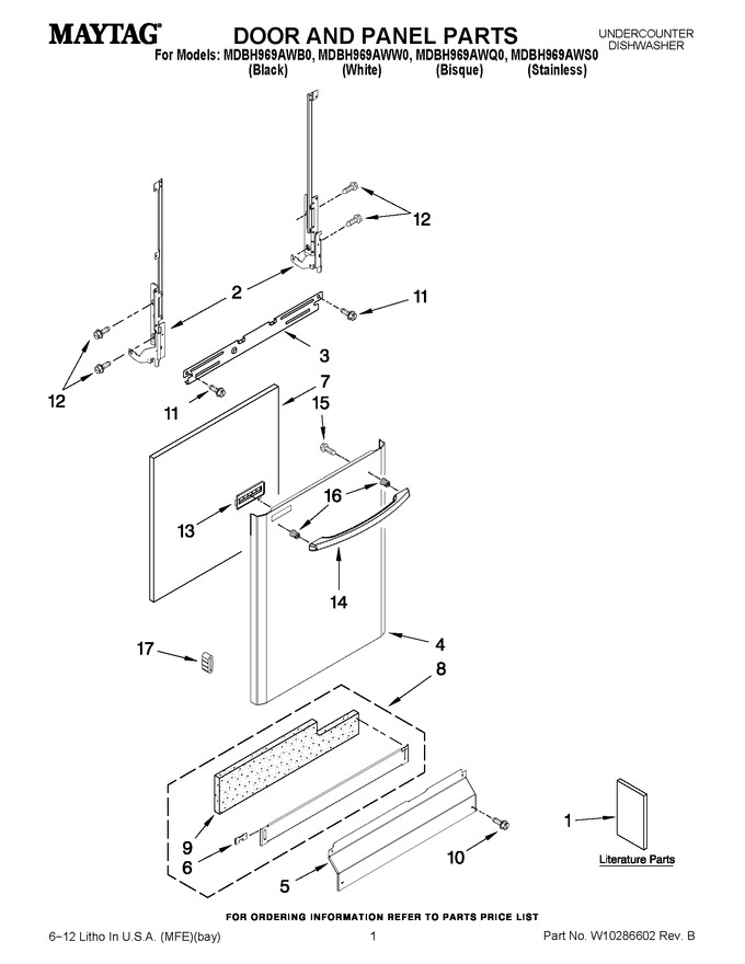 Diagram for MDBH969AWQ0