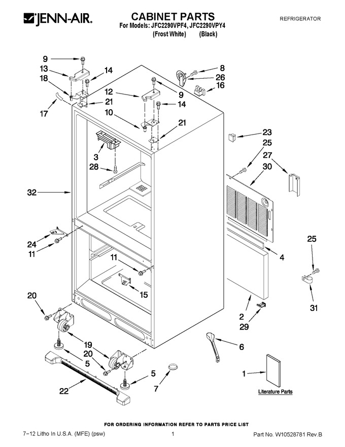 Diagram for JFC2290VPF4