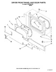 Diagram for 02 - Dryer Front Panel And Door Parts