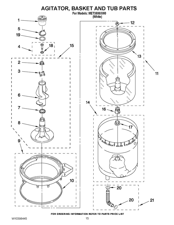 Diagram for MET3800XW0