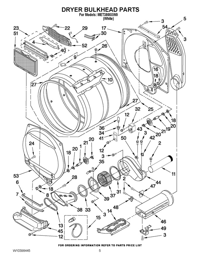 Diagram for MET3800XW0