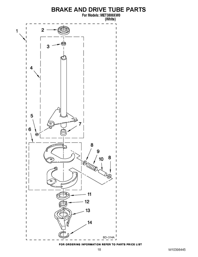 Diagram for MET3800XW0