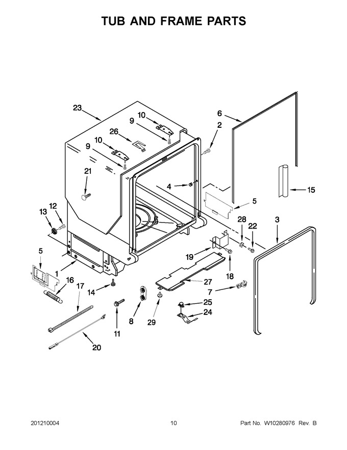 Diagram for JDB3650AWY0