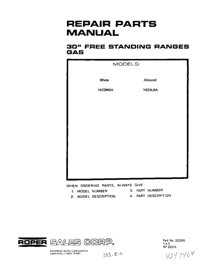 Diagram for 1423W0A