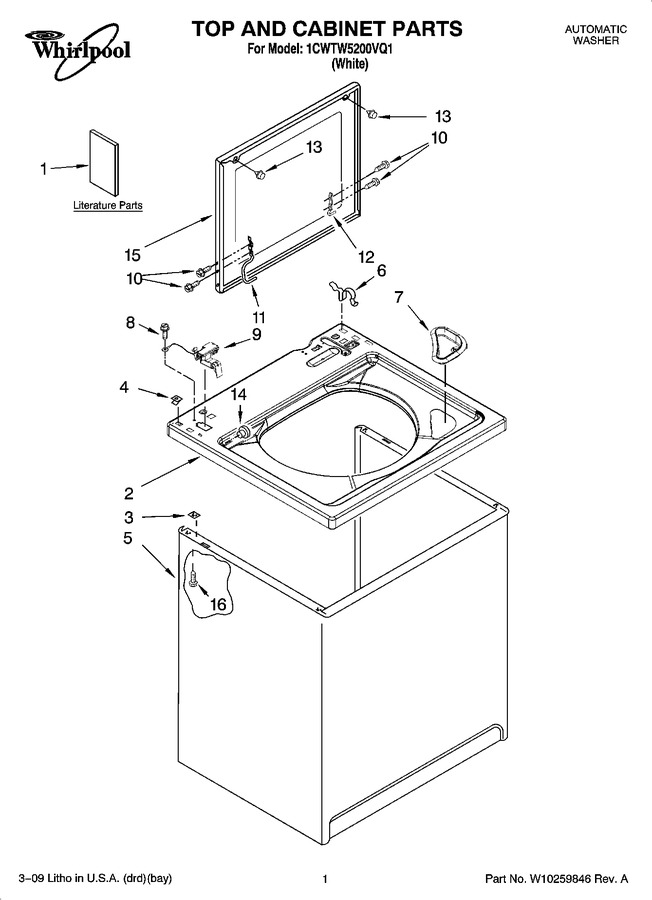 Diagram for 1CWTW5200VQ1
