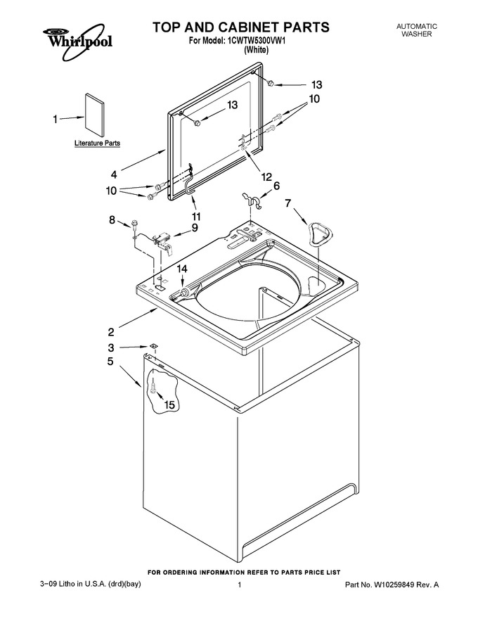 Diagram for 1CWTW5300VW1