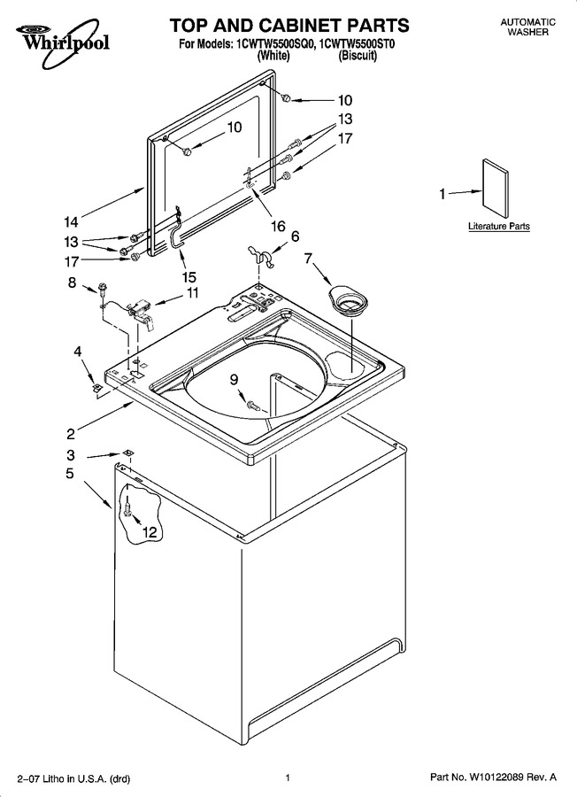 Diagram for 1CWTW5500SQ0