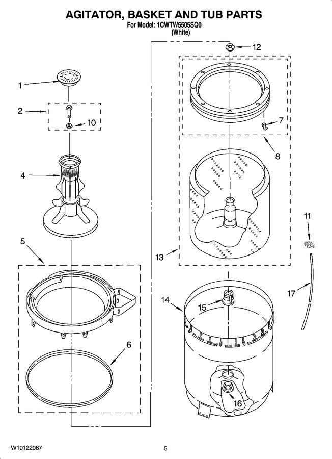Diagram for 1CWTW5505SQ0