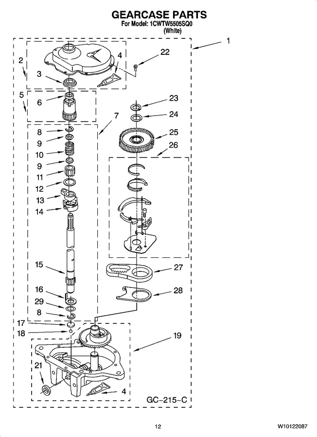 Diagram for 1CWTW5505SQ0