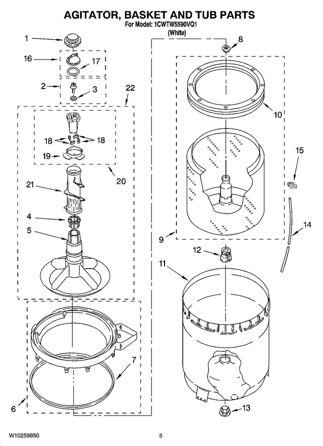 Diagram for 1CWTW5590VQ1