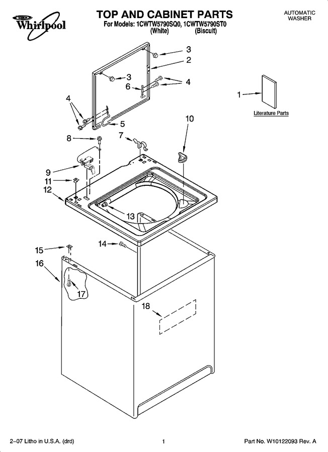 Diagram for 1CWTW5790SQ0