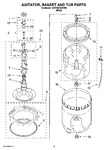 Diagram for 03 - Agitator, Basket And Tub Parts